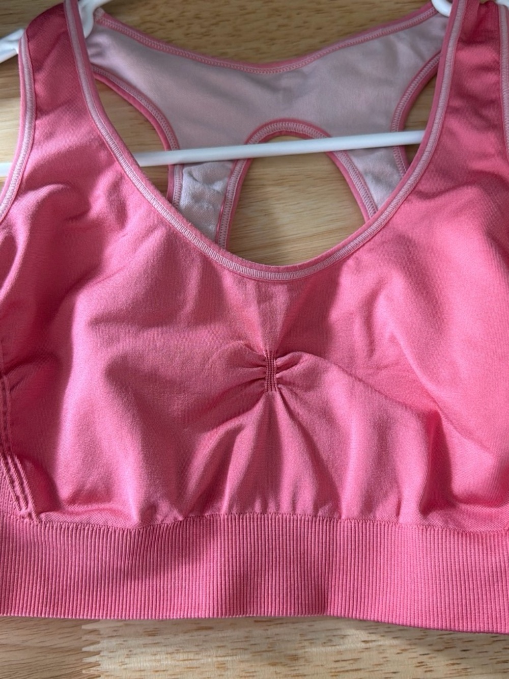 Seamless Pink Racerback Bralette